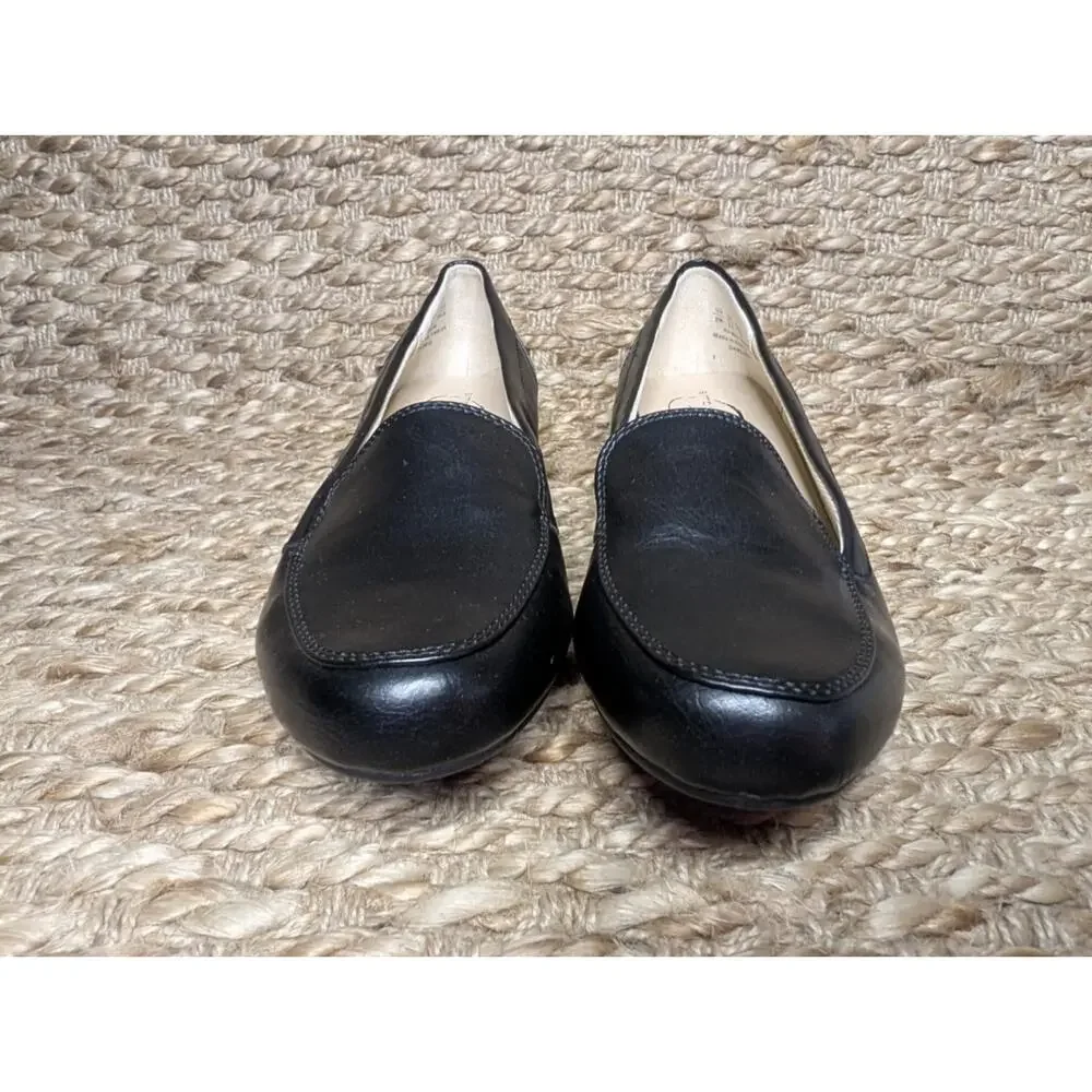 New! Life Stride Soft System Shoes Womens 9 W Black Loafers Slip On Career